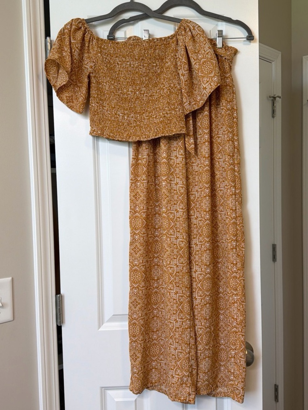 Live to Be Spoiled Boho 2 Piece Matching Set Size S